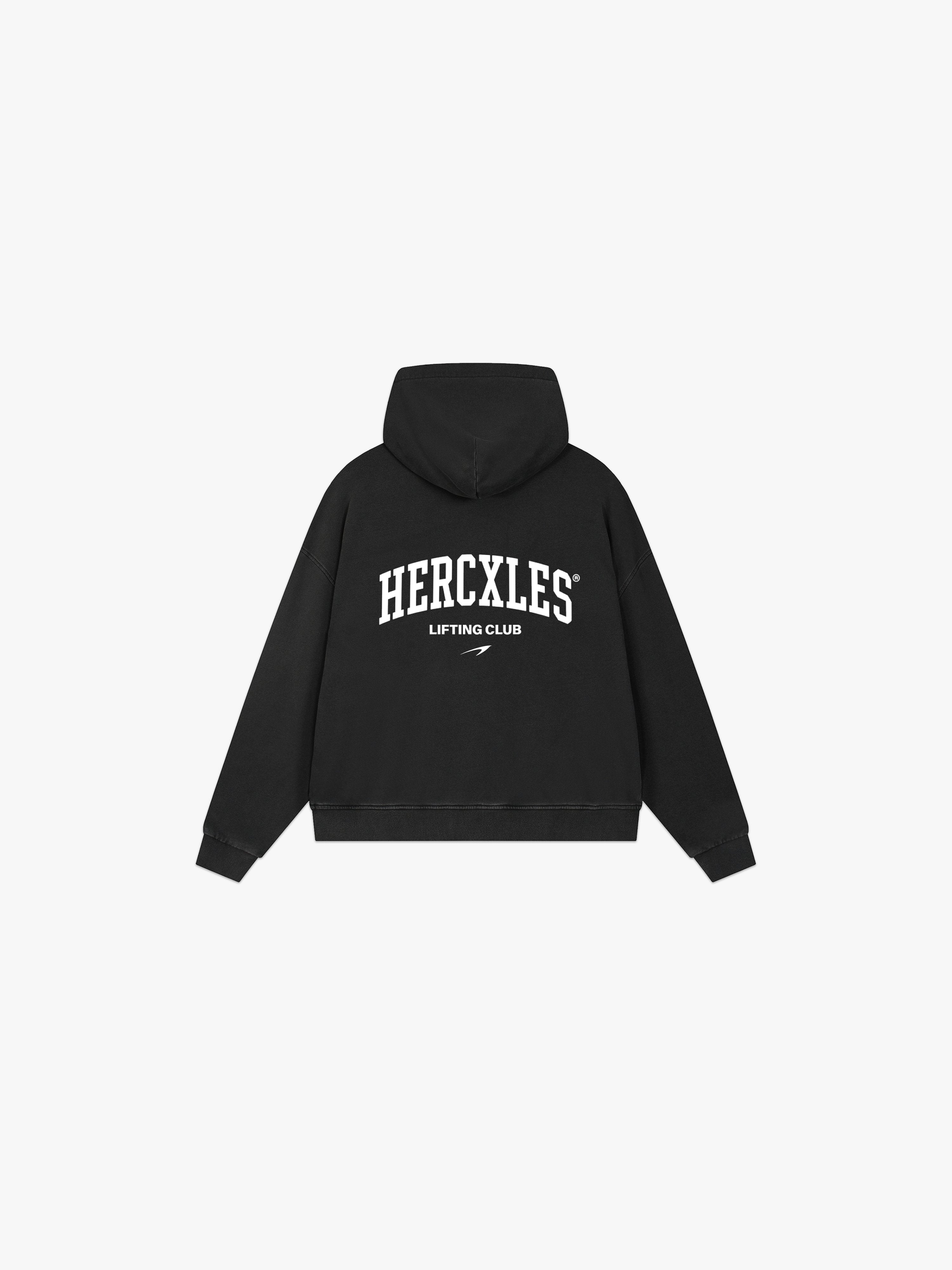 Lifting Club Vintage Wash Boxy Zip Hoodie